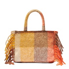 MC2 Saint Barth Colette Handbag With Multicolor Check And Fringes