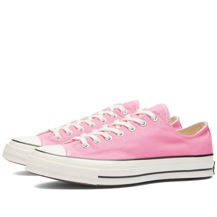 Photo: Converse Chuck Taylor 1970s Ox Sneakers in Pink/Egret/Black