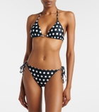 Alexandra Miro Alex polka-dot triangle bikini top