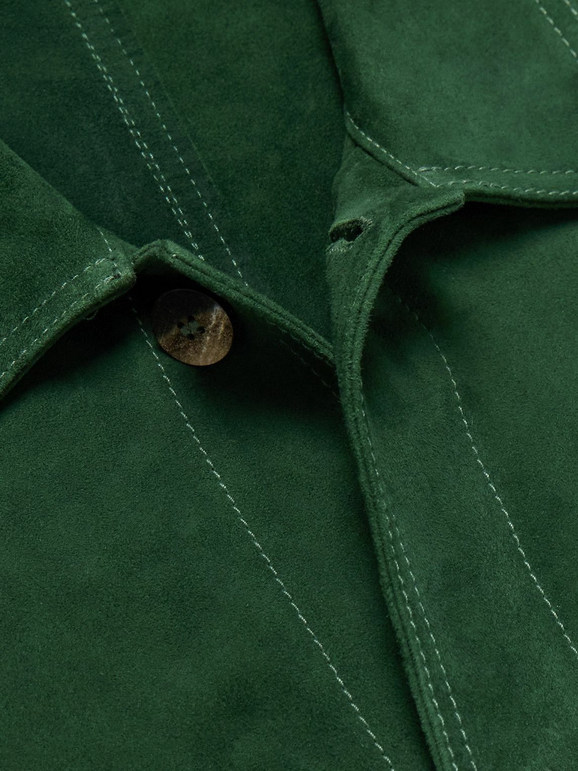Frescobol Carioca - Ravi Suede Overshirt - Green