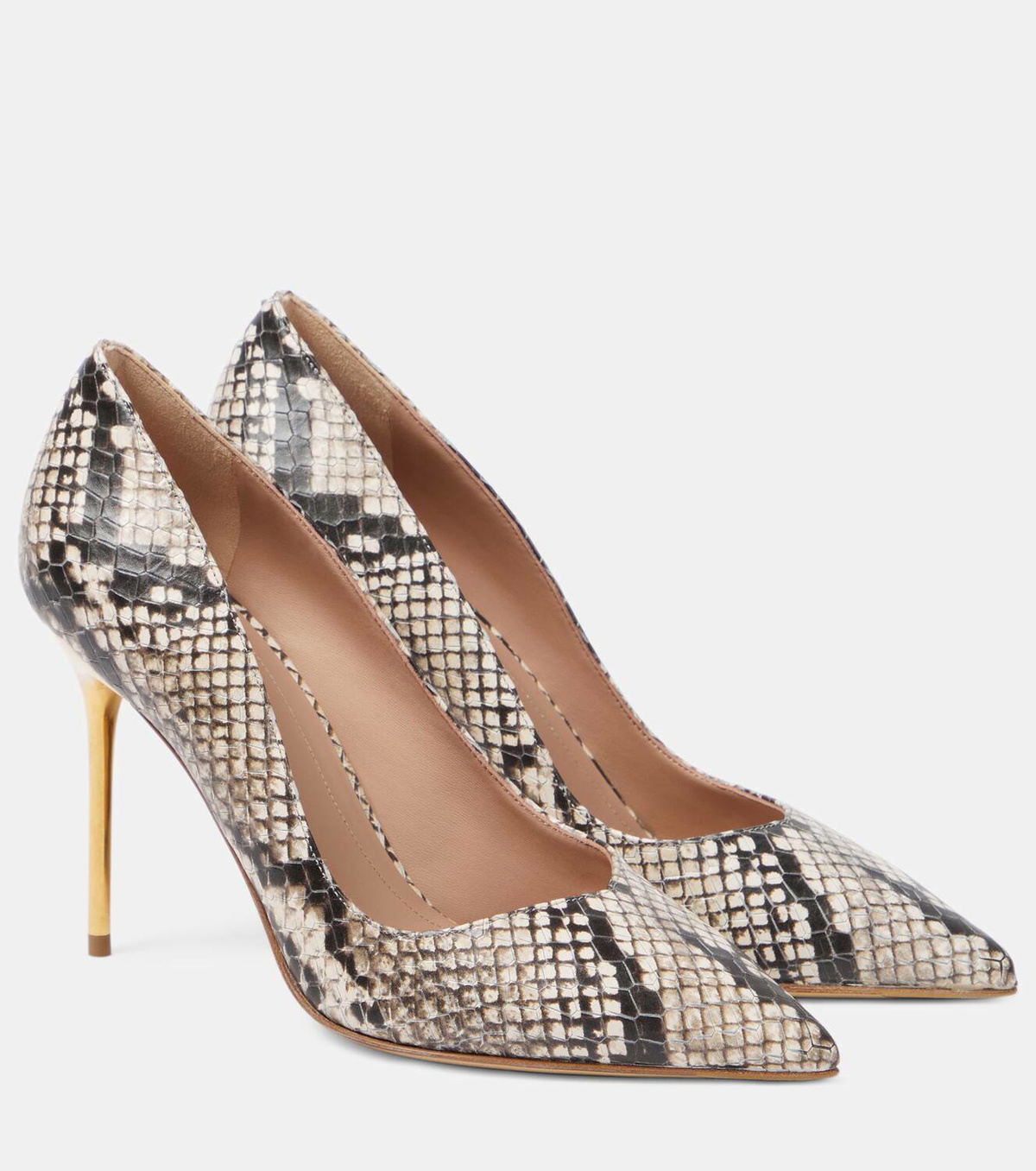 Balmain Ruby python-effect leather pumps Balmain