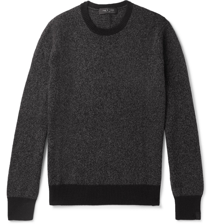 Photo: rag & bone - Haldon Recycled Cashmere-Blend Sweater - Black