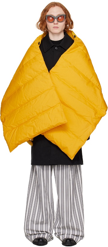 Photo: Dries Van Noten Yellow Quilted Down Scarf