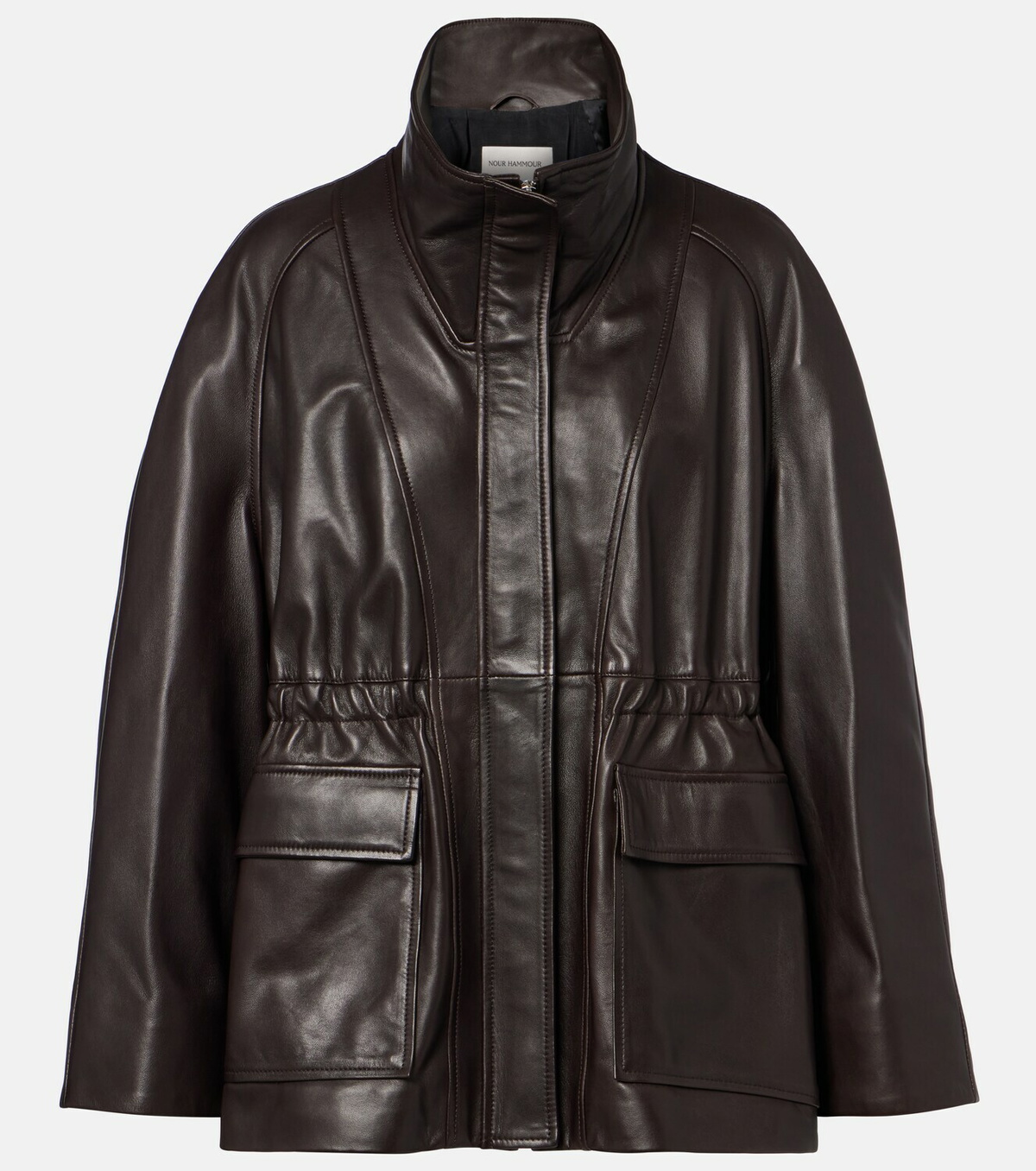 Nour Hammour Quai leather jacket