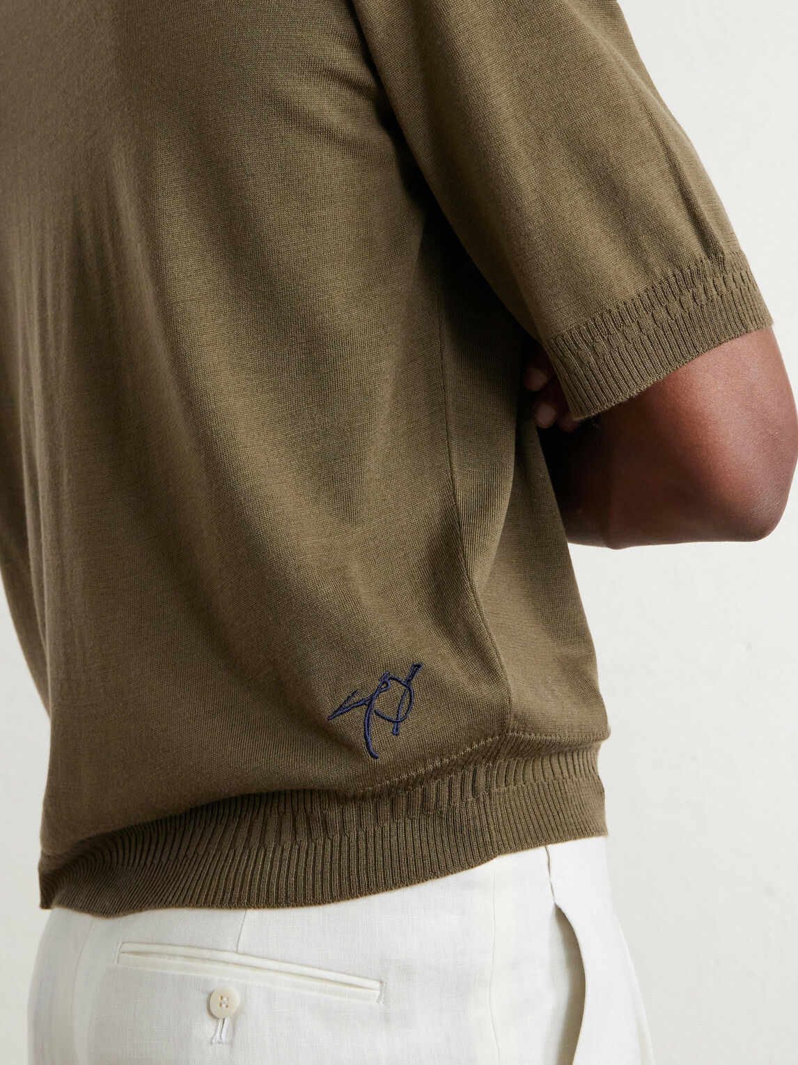 John Smedley - Bill Nighy Merino Wool T-Shirt - Green