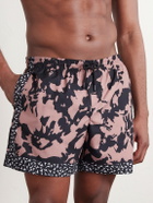 Dries Van Noten - Straight-Leg Mid-Length Printed Swim Shorts - Pink