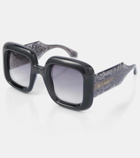 Etro Paisley oversized sunglasses