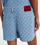 Gucci GG denim jacquard romper