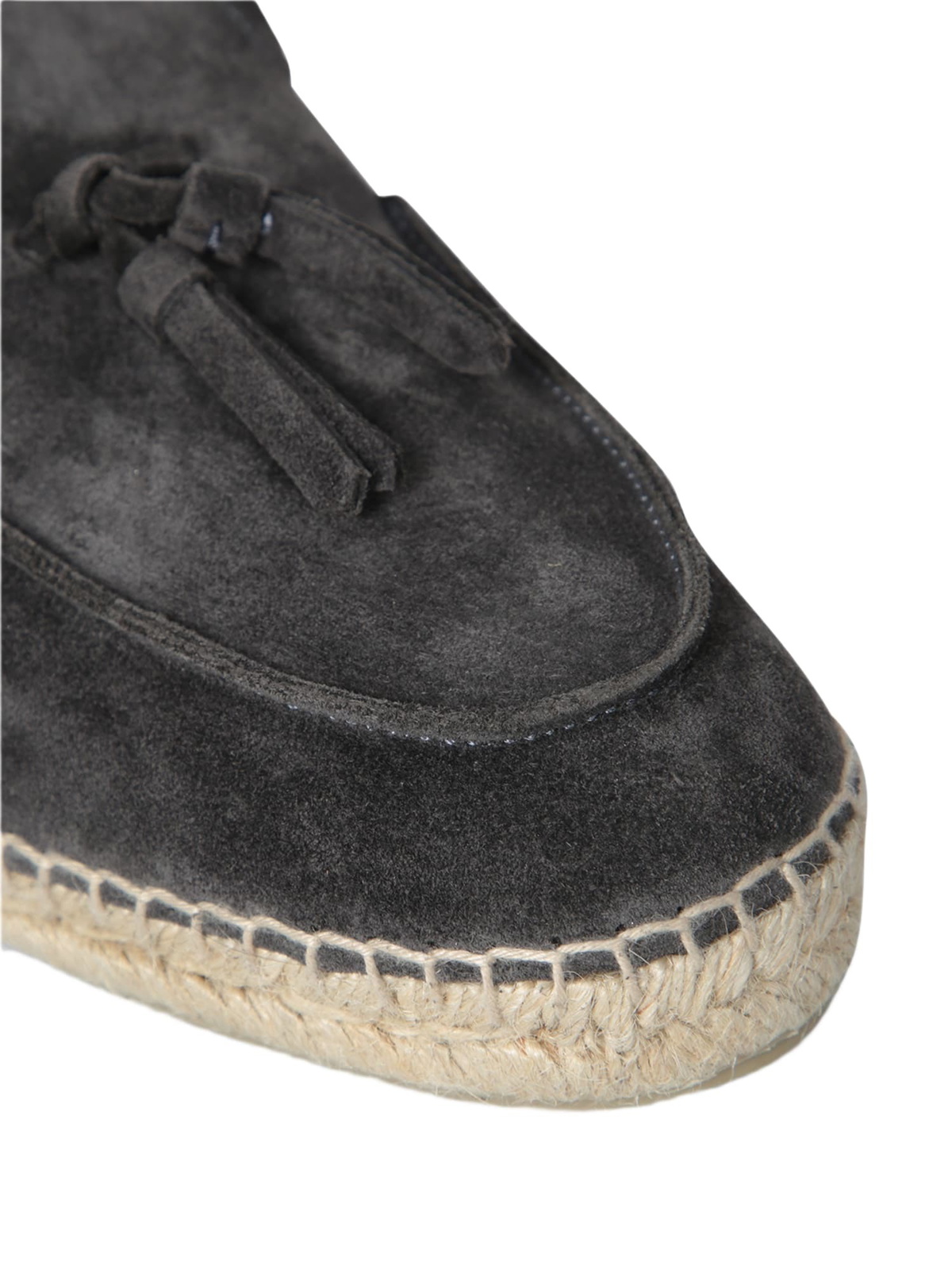 Castañer Antracite Nappa Suede Espadrilles