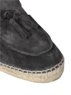 Castañer Antracite Nappa Suede Espadrilles
