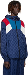 Tommy Jeans Navy Checkerboard Track Jacket