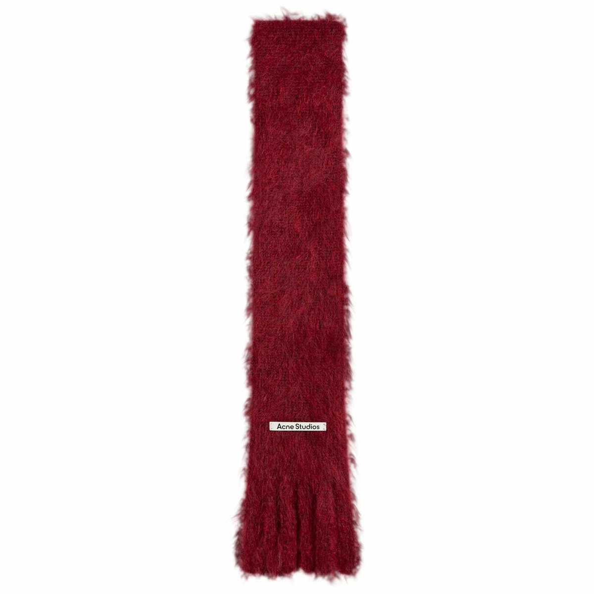 Acne Studios Kinna Skinny Scarf in Burgundy 