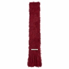 Acne Studios Kinna Skinny Scarf in Burgundy 
