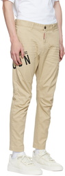 Dsquared2 Beige 'Icon' Sexy Cargo Pants