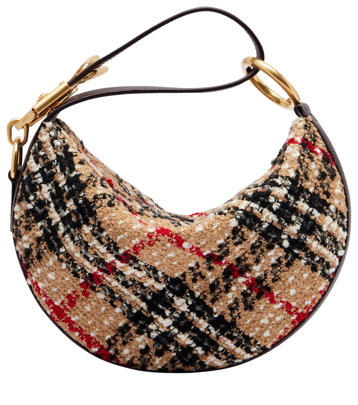 Burberry Note Small leather-trimmed shoulder bag Burberry