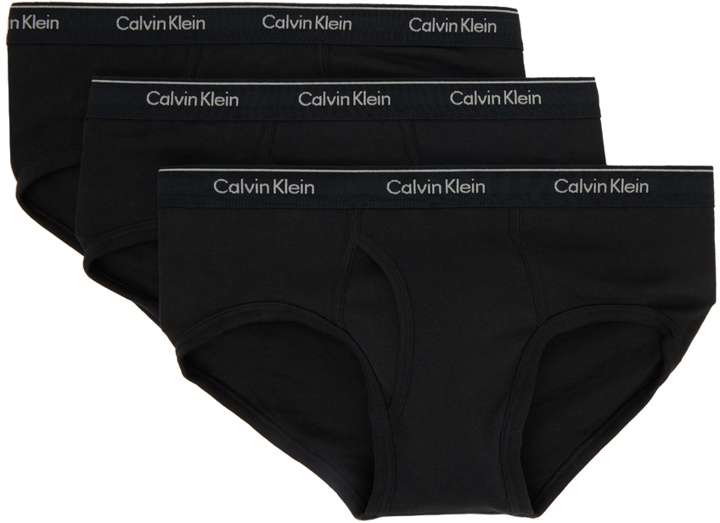 Photo: Calvin Klein Underwear Three-Pack Black Classic Briefs