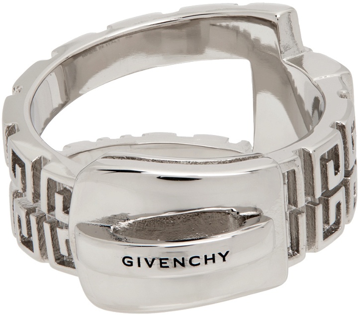 Photo: Givenchy Silver G Zip Ring