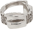 Givenchy Silver G Zip Ring
