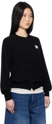 COMME des GARÇONS PLAY Black White Heart Cardigan
