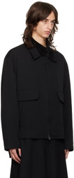 YOHJI YAMAMOTO Black Gabardine Standard Jacket
