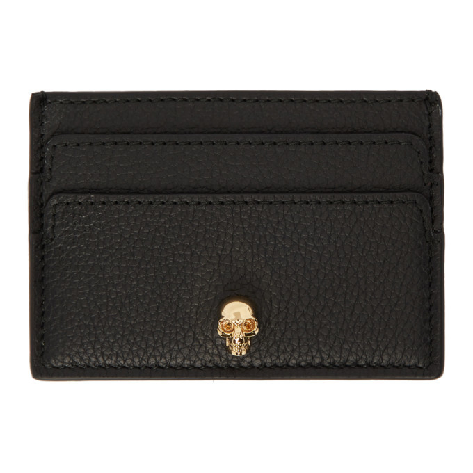 Alexander McQueen Women's Leather Card Holder Black