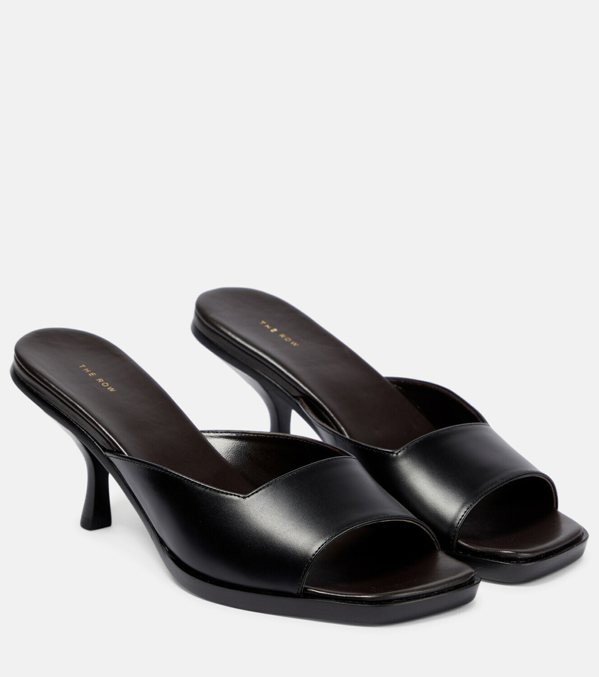 The Row - Lauren leather mules The Row