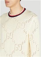 Gucci - Perforated GG Sweater in White