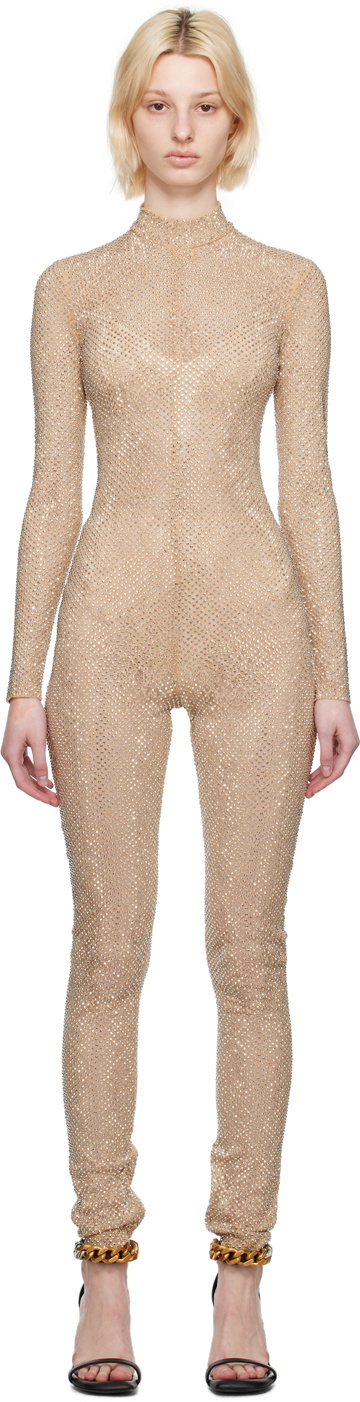 Stella McCartney Beige Diamanté Jumpsuit