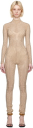 Stella McCartney Beige Diamanté Jumpsuit