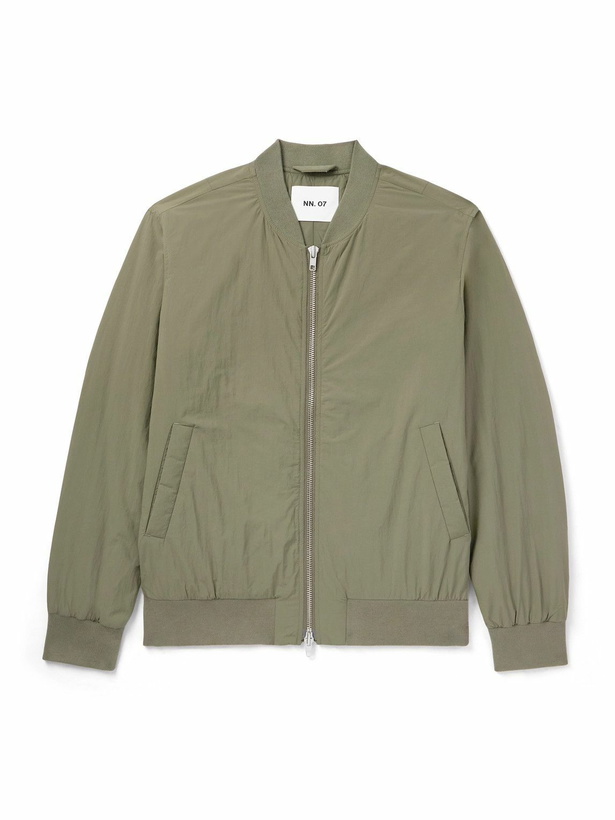 Photo: NN07 - Dixon 8280 Padded Recycled-Shell Bomber Jacket - Green