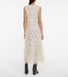 Maison Margiela Ruffled silk-blend tulle midi dress