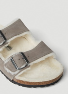Birkenstock Arizona Shearling Two Strap Sandals