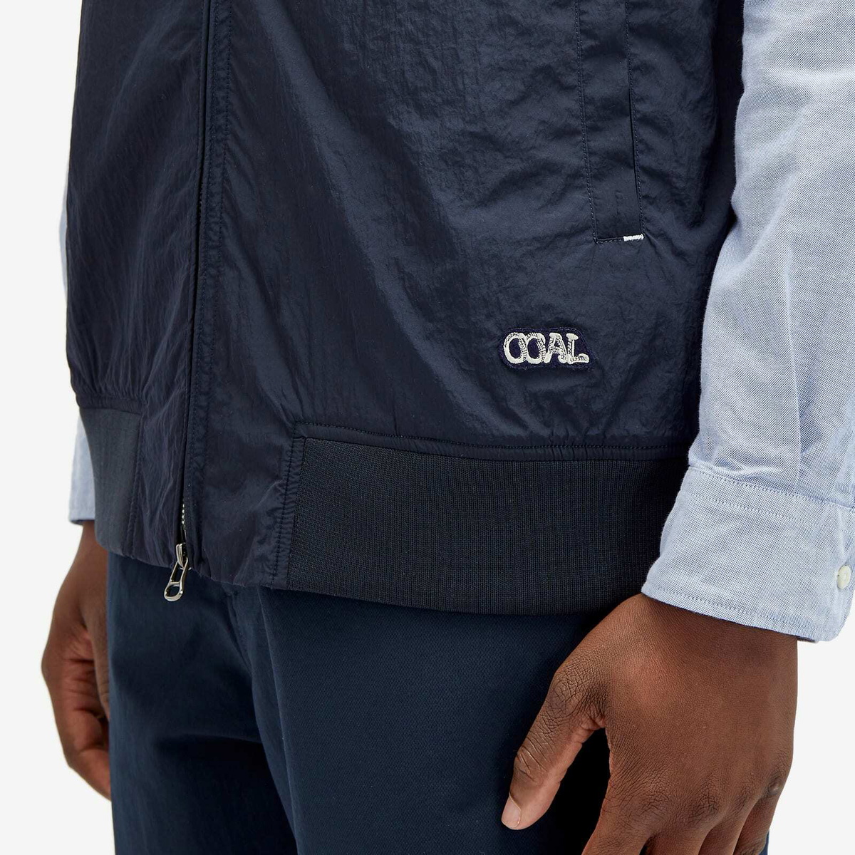 Nanamica Men's Zip Up Wind Vest in Dark Navy Nanamica