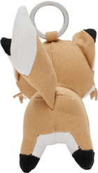 Maison Kitsuné Tan Fox Bag Charm Keychain