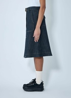 Moncler Button-Front Denim Midi Skirt