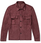 Valstar - Suede Shirt Jacket - Burgundy