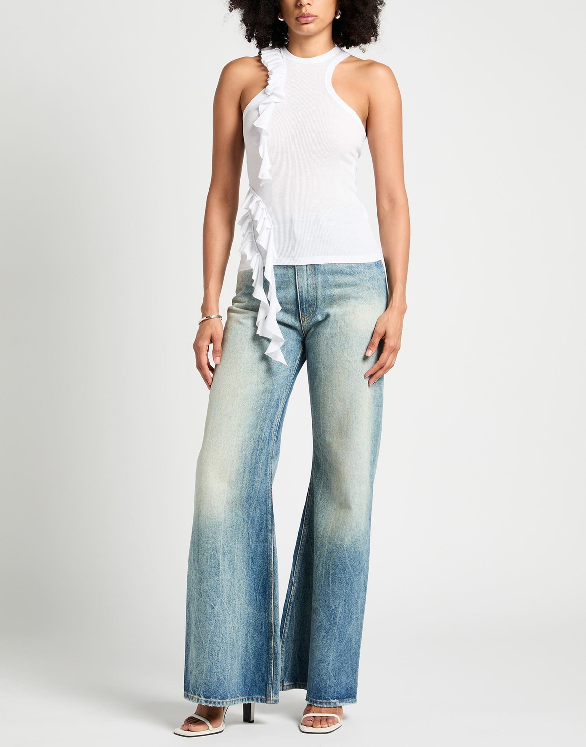 Dondup Womens Tank top in White