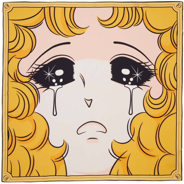 Photo: Pushbutton SSENSE Exclusive Multicolor Crying Girl Scarf