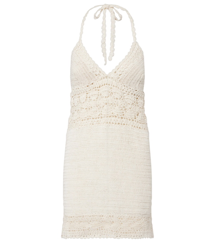 Photo: Anna Kosturova Filigree crochet cotton minidress