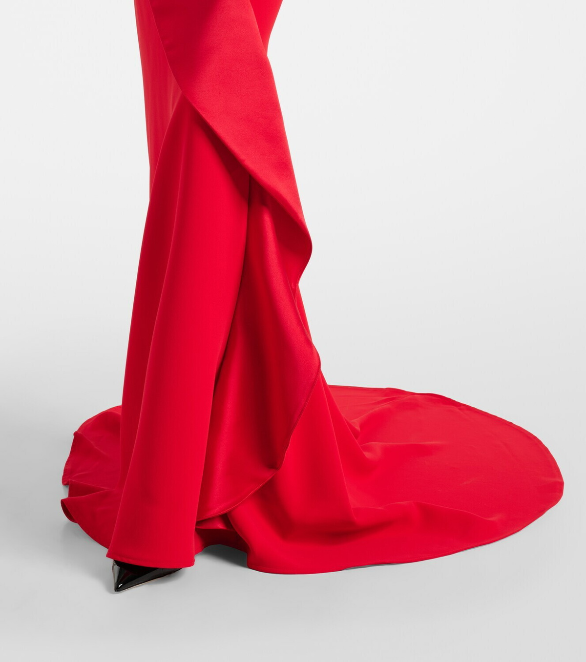 Maticevski Provocateur halterneck peplum satin gown