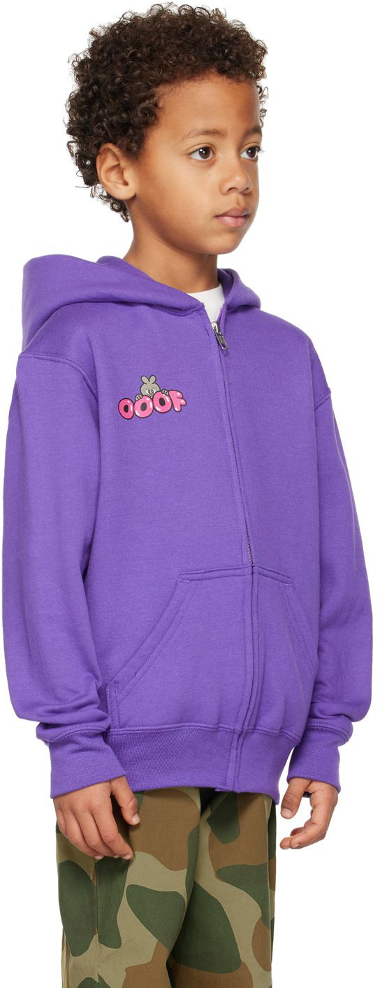 OOOF SSENSE Exclusive Kids Purple Spike Hoodie