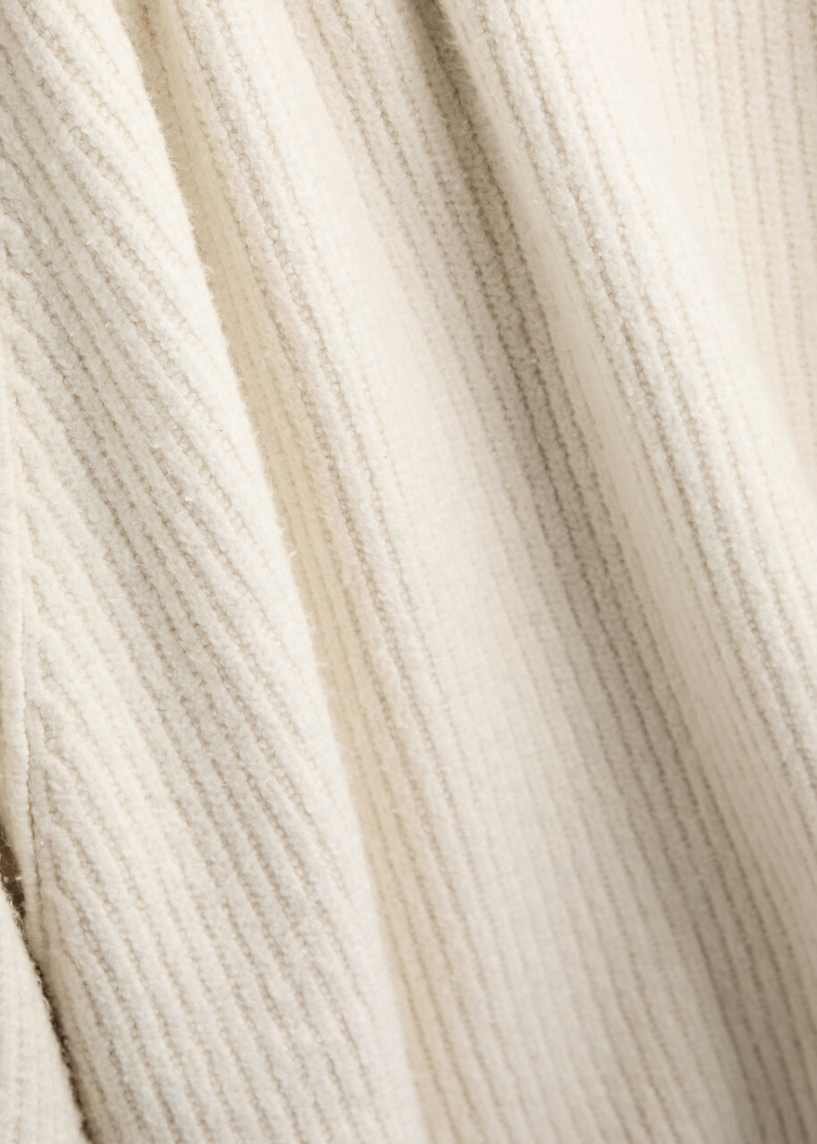 Free People Sunbeam Ribbed Cotton-blend Jumper Cream