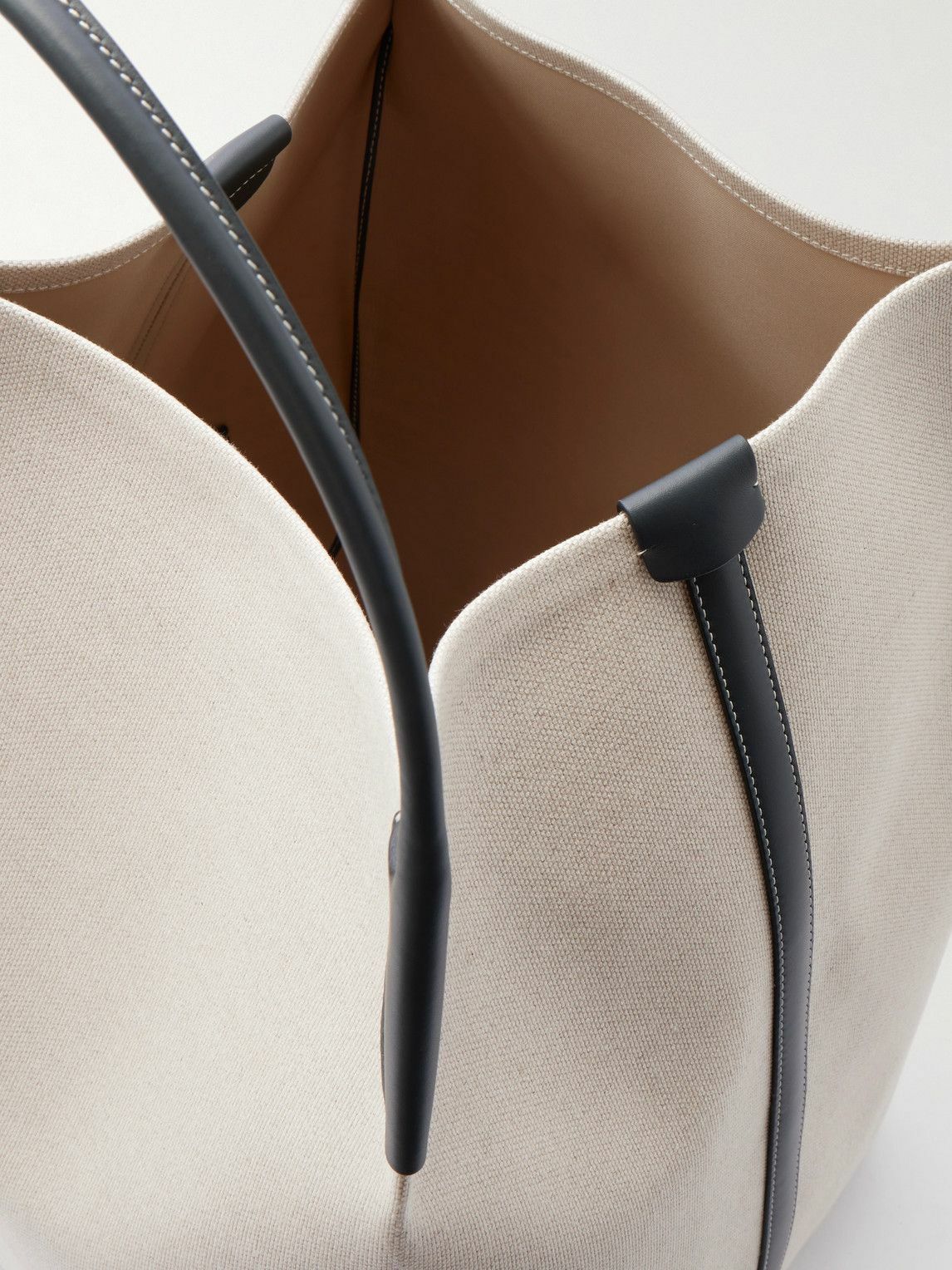 Loro Piana - Bale Extra Large Leather-Trimmed Canvas Tote Bag