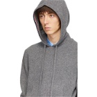 Thom Browne Grey Cashmere Over-Washed Hoodie
