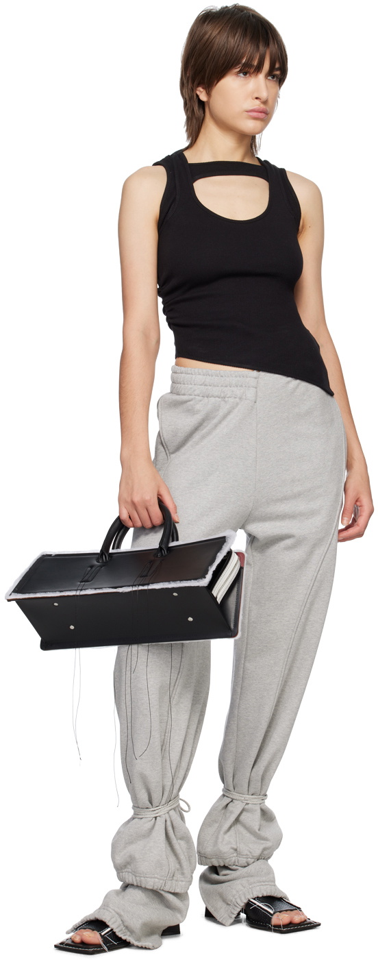SRVC Gray Asymmetric Lounge Pants