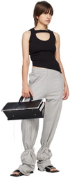 SRVC Gray Asymmetric Lounge Pants