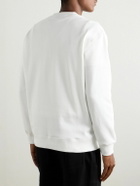 Brunello Cucinelli - Logo-Print Cotton-Blend Jersey Sweatshirt - White