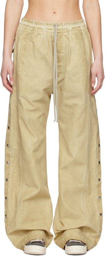 Photo: Rick Owens DRKSHDW Beige Hollywood Pusher Lounge Pants