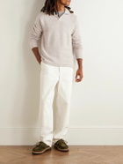 Inis Meáin - Wool and Linen-Blend Polo Shirt - Neutrals