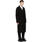 ADER error Black Cinder Trench Coat